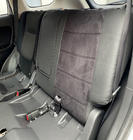 Mitsubishi Outlander 2012–2021 Auto sēdekļu pārvalki eko āda+audums+Alcantara Antara A001 (pilns salona komplekts) foto 1