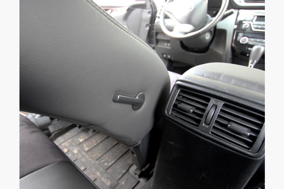 Nissan Qashqai 2014–2021 Auto sēdekļu pārvalki eko āda+audums+Alcantara Antara A001 (pilns salona komplekts) Foto 18