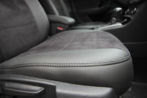 Volkswagen Passat B7 2012–2015 Auto sēdekļu pārvalki eko āda+audums+Alcantara Antara A001 (pilns salona komplekts) foto 15