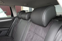 Volkswagen Passat B7 2012–2015 Auto sēdekļu pārvalki eko āda+audums+Alcantara Antara A001 (pilns salona komplekts) foto 4