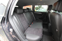 Volkswagen Passat B7 2012–2015 Auto sēdekļu pārvalki eko āda+audums+Alcantara Antara A001 (pilns salona komplekts) foto 5