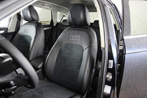 Audi A4 B8 2007–2015 Auto sēdekļu pārvalki eko āda+audums+Alcantara Antara A001 (pilns salona komplekts) foto 6