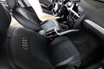 Audi A4 B8 2007–2015 Auto sēdekļu pārvalki eko āda+audums+Alcantara Antara A001 (pilns salona komplekts) foto 8