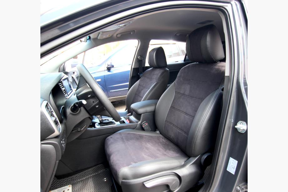 Kia Sportage 2015–2021 Auto sēdekļu pārvalki eko āda+audums+Alcantara Antara A001 (pilns salona komplekts) Foto 20