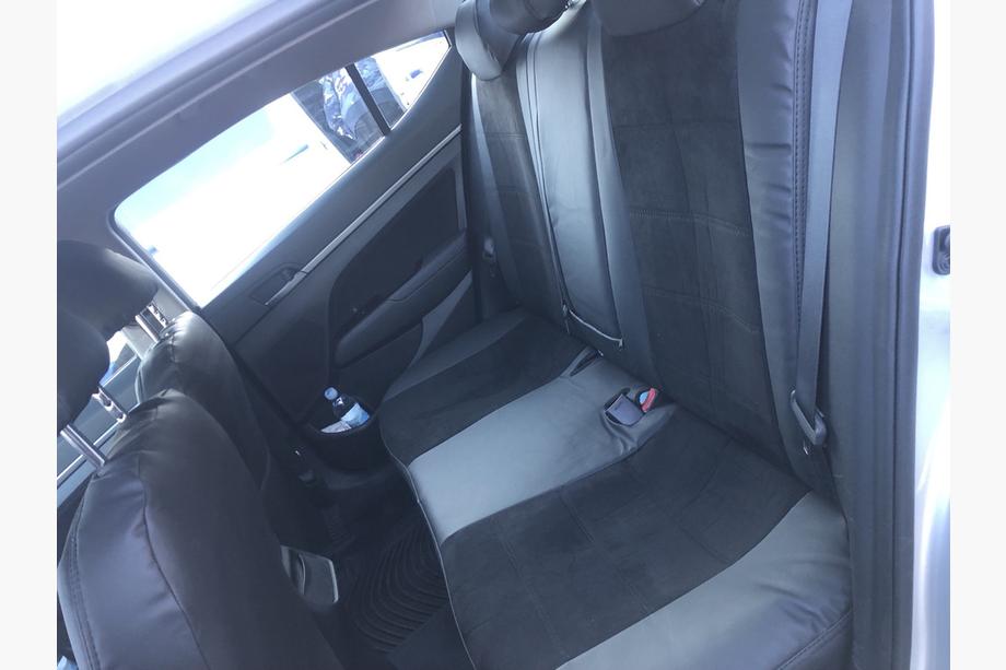 Hyundai Elantra (AD) 2015–2020 Auto sēdekļu pārvalki eko āda+audums+Alcantara Antara A001 (pilns salona komplekts) Foto 3