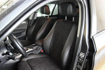BMW X1 E84 2009–2015 Auto sēdekļu pārvalki eko āda+audums+Alcantara Antara A001 (pilns salona komplekts) foto 7