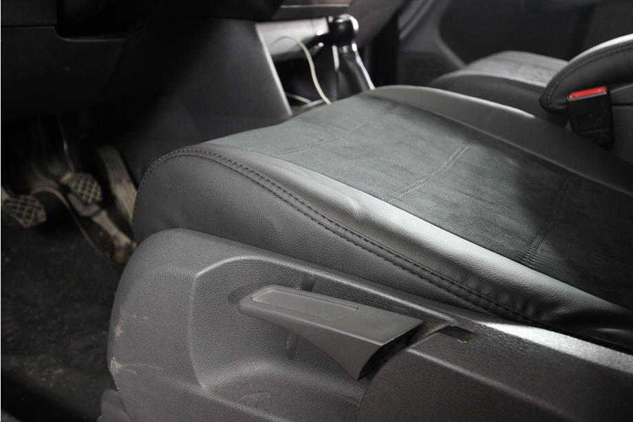 Volkswagen Touran 2003–2010 Auto sēdekļu pārvalki eko āda+audums+Alcantara Antara A001 (pilns salona komplekts) Foto 12