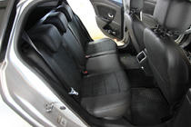 Renault Megane III 2009–2016 Auto sēdekļu pārvalki eko āda+audums+Alcantara Antara A001 (pilns salona komplekts) foto 2