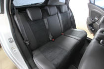 Renault Megane III 2009–2016 Auto sēdekļu pārvalki eko āda+audums+Alcantara Antara A001 (pilns salona komplekts) foto 3