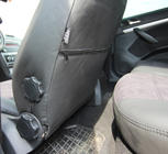 Skoda Octavia II A5 2010–2013 Auto sēdekļu pārvalki eko āda+audums+Alcantara Antara A001 (pilns salona komplekts) foto 5