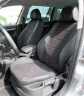 Skoda Octavia II A5 2010–2013 Auto sēdekļu pārvalki eko āda+audums+Alcantara Antara A001 (pilns salona komplekts) foto 12