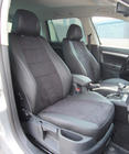 Skoda Octavia II A5 2010–2013 Auto sēdekļu pārvalki eko āda+audums+Alcantara Antara A001 (pilns salona komplekts) foto 18