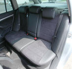 Skoda Octavia II A5 2010–2013 Auto sēdekļu pārvalki eko āda+audums+Alcantara Antara A001 (pilns salona komplekts) foto 6