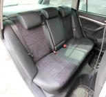 Skoda Octavia II A5 2010–2013 Auto sēdekļu pārvalki eko āda+audums+Alcantara Antara A001 (pilns salona komplekts) foto 10