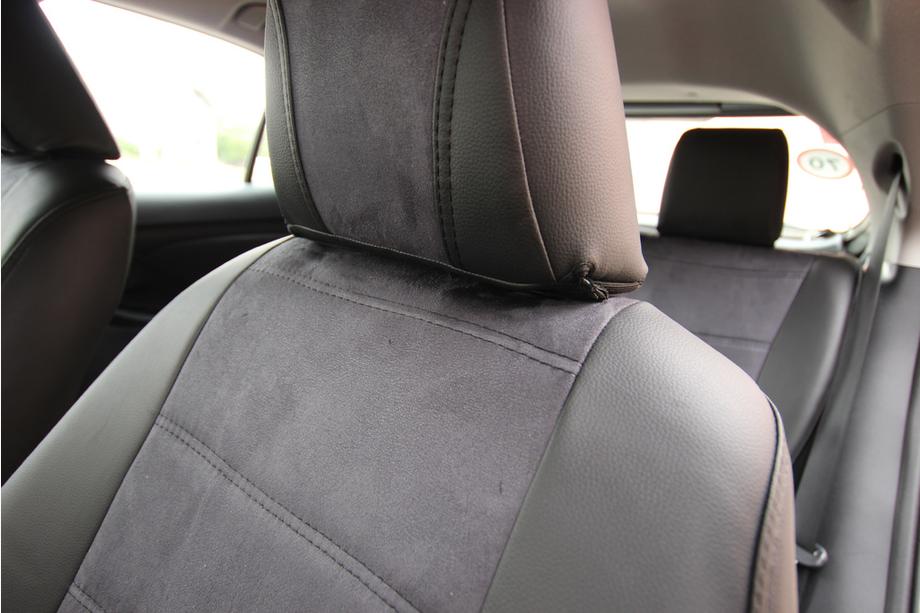 Toyota Yaris/Yaris Cross (XP210) 2020– Auto sēdekļu pārvalki eko āda+audums+Alcantara Antara A001 (pilns salona komplekts) Foto 7