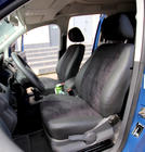 Volkswagen Caddy 2010–2015 Auto sēdekļu pārvalki ekoāda + audums + alkantara Antara A001b (pilns salons) foto 11