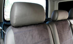 Volkswagen Caddy 2010–2015 Auto sēdekļu pārvalki ekoāda + audums + alkantara Antara A001b (pilns salons) foto 14