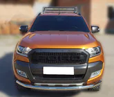 Ford Ranger 2011–2022 Texas priekšējais aizsargstienis 2015+ (76 mm, nerūsējošais tērauds) foto 1
