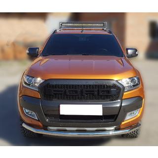 Texas priekšējais aizsargstienis 2015+ (76 mm, nerūsējošais tērauds) Ford Ranger 2011–2022 foto 1