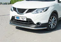 Nissan Qashqai 2014–2021 Priekšējais aizsargstienis Texas 2014-2017 (60 mm, nerūsējošais tērauds) foto 2