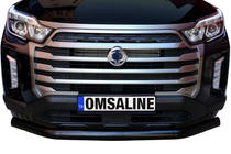 SsangYong Musso II 2018– Priekšējais aizsargstienis Texas (76 mm, melns) foto 3