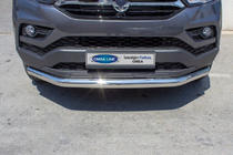 SsangYong Musso II 2018– Priekšējais aizsargstienis Texas (76 mm, nerūsējošais tērauds) foto 2