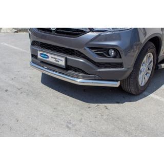 Priekšējais aizsargstienis Texas (76 mm, nerūsējošais tērauds) SsangYong Musso ІІ 2018– foto 1