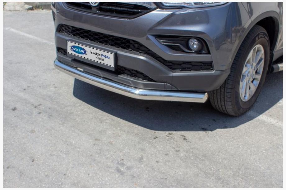 SsangYong Musso II 2018– Priekšējais aizsargstienis Texas (76 mm, nerūsējošais tērauds) Image