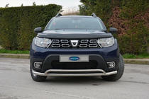 Dacia Duster 2018–2024 Priekšējais aizsargstienis Vegas (60/42 mm, nerūsējošais tērauds) foto 3