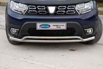 Dacia Duster 2018–2024 Priekšējais aizsargstienis Vegas (60/42 mm, nerūsējošais tērauds) foto 1