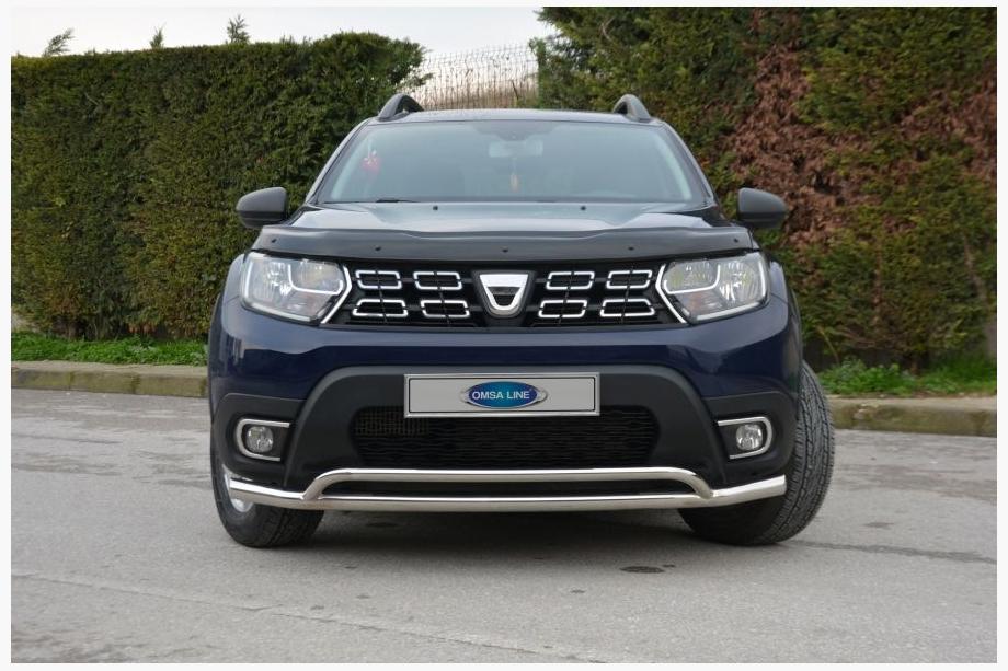 Renault Duster 2018–2024 Priekšējais aizsargstienis Vegas (60/42 mm, nerūsējošais tērauds) Image