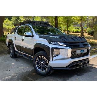 Priekšējais dubultais kengurins Vegas 2019+ (melns, 76 mm) Mitsubishi L200 2015–2024 foto 2