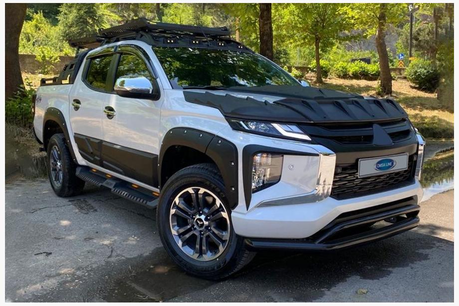 Mitsubishi L200 2015–2024 Priekšējais dubultais kengurins Vegas 2019+ (melns, 76 mm) Foto 2