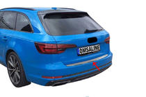 Audi A4 B9 2015–2024 Aizmugurējā bampera aizsarguzlika OmsaLine (Avant, nerūsējošais tērauds) foto 1
