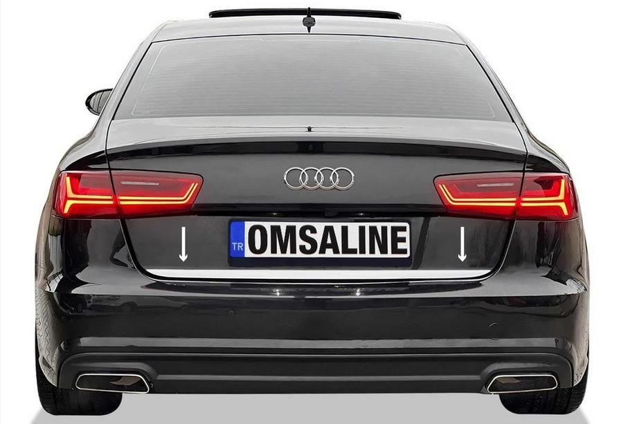 Audi A6 C8 2018–2025 Bagāžnieka malas uzlika OmsaLine (nerūsējošais tērauds) Image