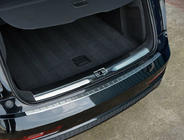Audi Q3 2011–2019 OmsaLine aizmugurējā bampera uzlika (nerūsējošais tērauds) foto 1