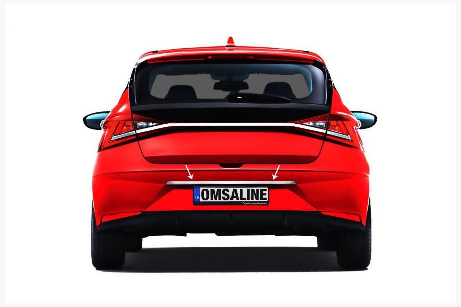 Hyundai I-20 2020– Hromēta līste virs numura zīmes OmsaLine (nerūsējošais tērauds) Image