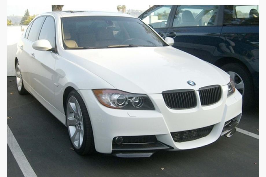 BMW 3. sērija E90/E91 2005–2011 DPT priekšējā bampera lūpas uzlikas (E90 M-Sport 2005-2008, melns spīdīgs, 2 gab.) Image