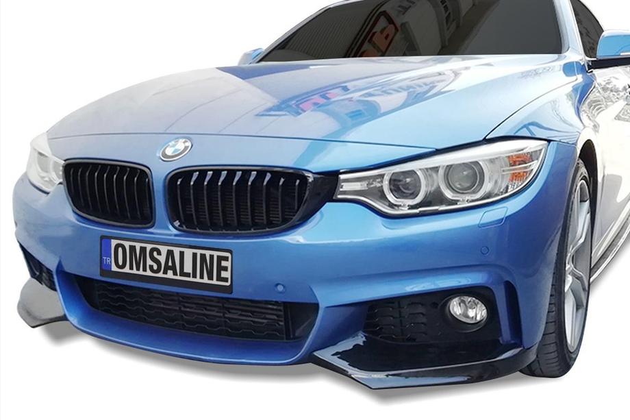 BMW 4 sērija F32/F33/F36 2012–2020 Priekšējā bufera lūpa Flap (M-Sport, melna) Image