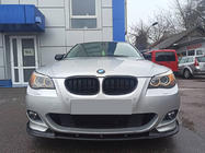 BMW 5. sērija E60/E61 2003–2010 OmsaLine Flap priekšējā bampera lūpa (melna) foto 1