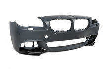 BMW 5. sērija F10/F11 2010–2016 Priekšējā bampera lūpa DPT Flap (M-Performance, melna spīdīga) foto 14