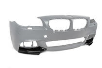 BMW 5. sērija F10/F11 2010–2016 Priekšējā bampera lūpa DPT Flap (M-Performance, melna spīdīga) foto 6