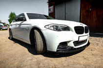 BMW 5. sērija F10/F11 2010–2016 Priekšējā bampera lūpa OmsaLine (melna) foto 7