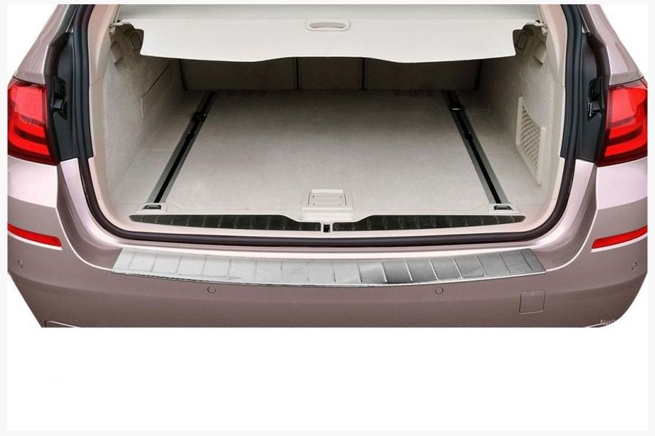 BMW 5. sērija F10/F11 2010–2016 OmsaLine aizmugurējā bufera aizsarguzlika (SW, nerūsējošais tērauds) Image