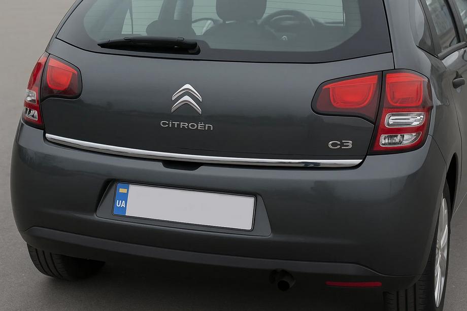 Citroen C-3 2009–2016 Bagāžnieka vāka apakšējās malas uzlika OmsaLine (nerūsējošais tērauds) Image