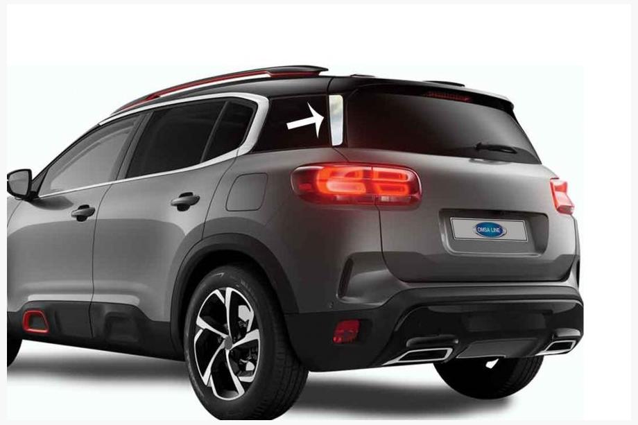 Citroen C5 Aircross 2017–2025 Hroma uzlikas zem spoilera (2 gab., nerūsējošais tērauds) Image