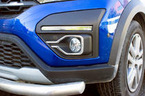 Dacia Jogger 2022– Miglas lukturu hroma uzlikas (2 gab., nerūsējošais tērauds) foto 1