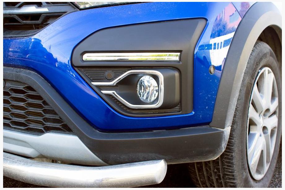 Dacia Jogger 2022– Miglas lukturu hroma uzlikas (2 gab., nerūsējošais tērauds) Image