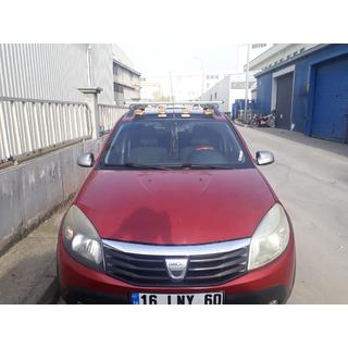 Priekšējā stikla saules vizieris (LED, matēts melns) foto 2