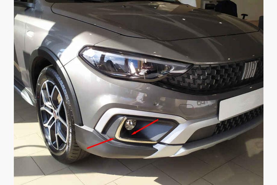 Fiat Tipo Cross 2021– Pretmiglas lukturu apmale, nerūsējošais tērauds Image